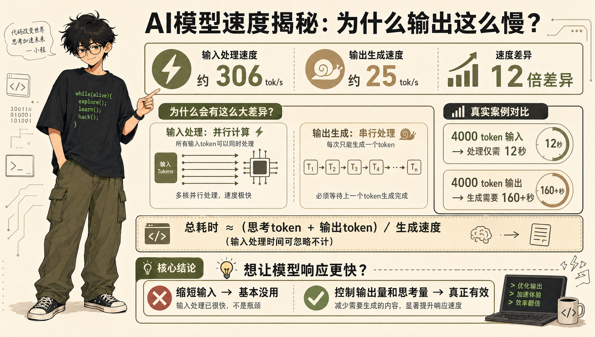 AI模型速度揭秘：为什么输出这么慢？